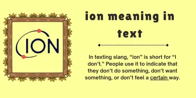 Ion Meaning in Text