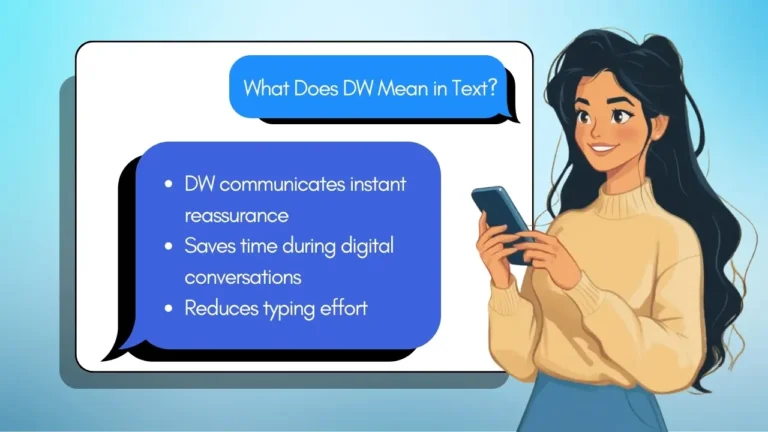 What dw mean in text