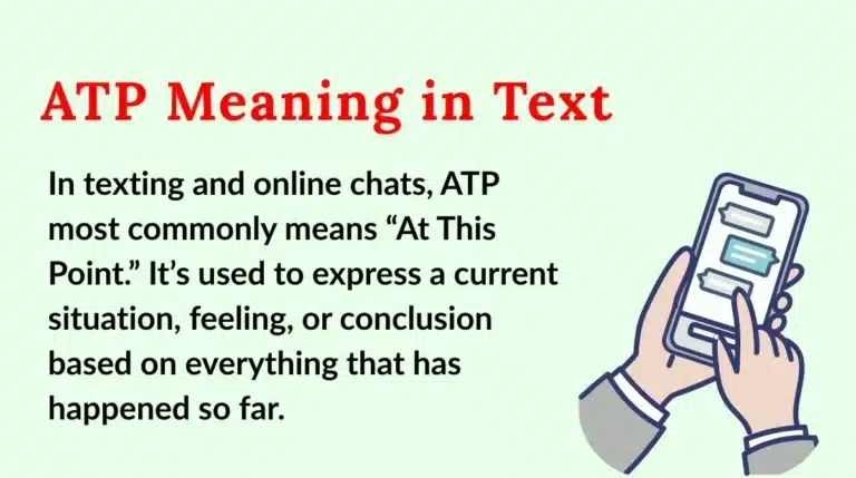 what does atp mean in text?