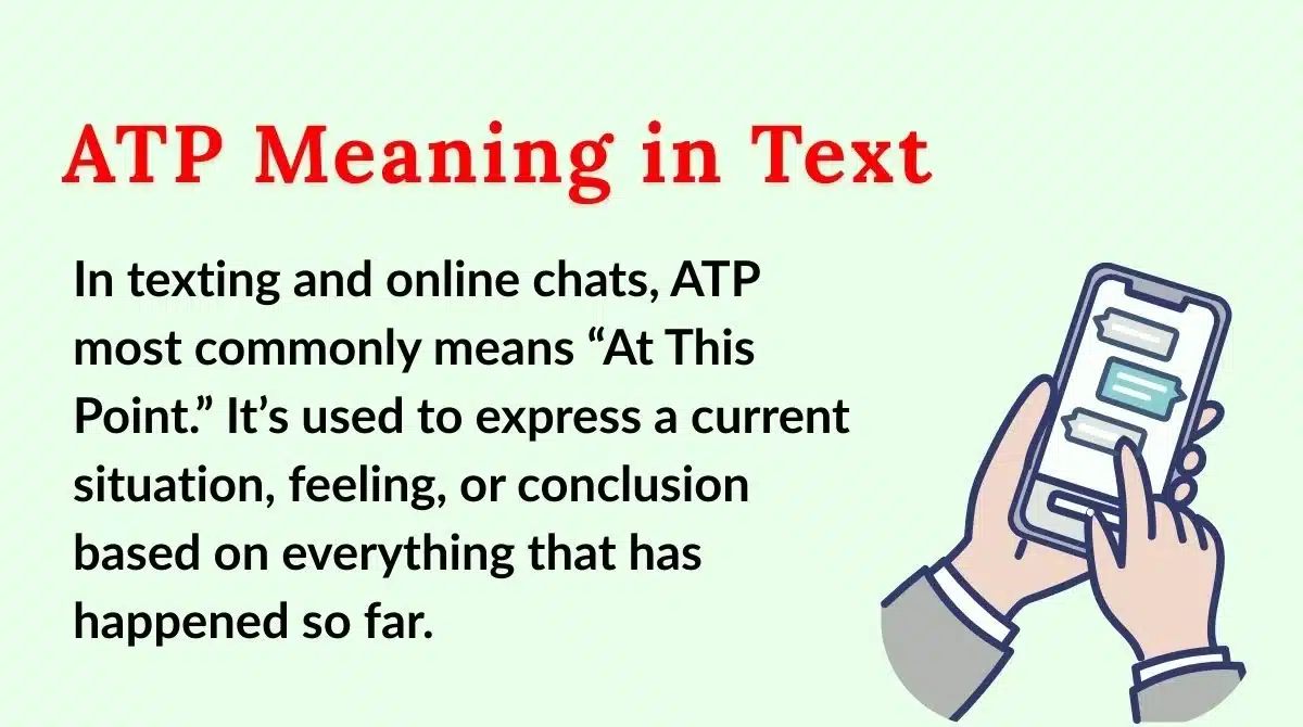 what does atp mean in text?