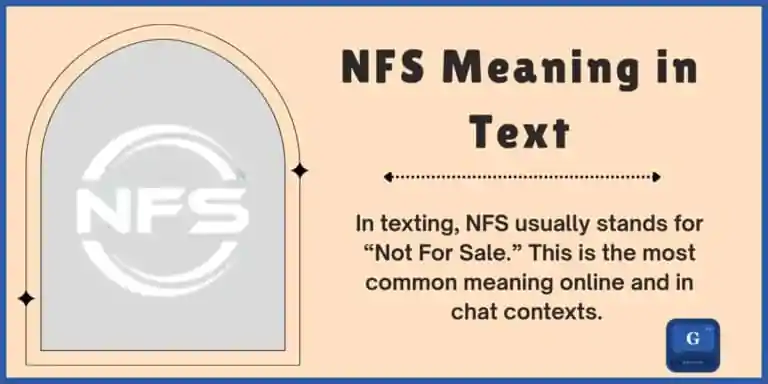 what does nfs mean in text