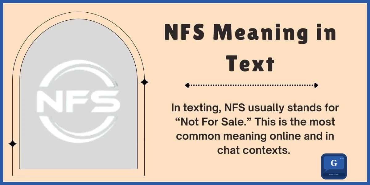 what does nfs mean in text
