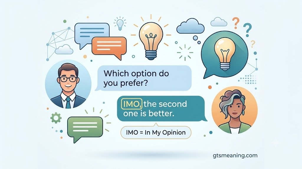IMO Meaning in Text