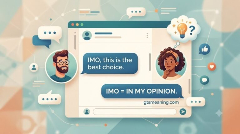 IMO meaning in text explained with an online chat example